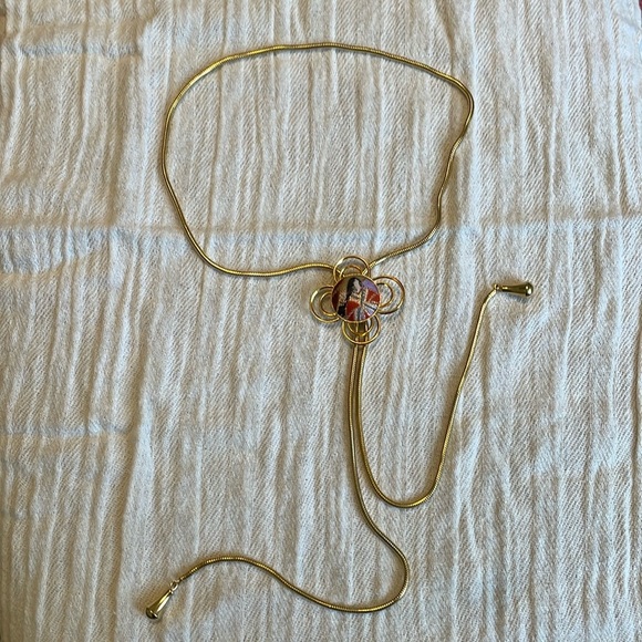 Jewelry - Vintage gold bolo necklace